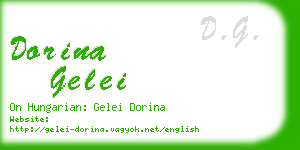 dorina gelei business card